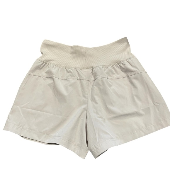 Avalanche Women's Athletic Shorts in Cream - Picture 2 of 4